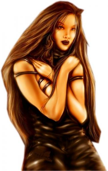 FEMME MARRON